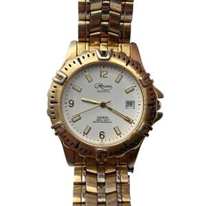 Reliance Croton Men Dress Watch 37mm - Fresh Battery - WR 3ATM - Date Wrist 7.25